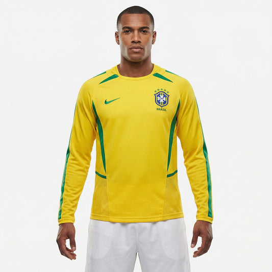 Jersey Brazil 2002 I Retro Longsleeve Man